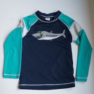 Gymboree Blue and Green Rashguard Swim Shirt